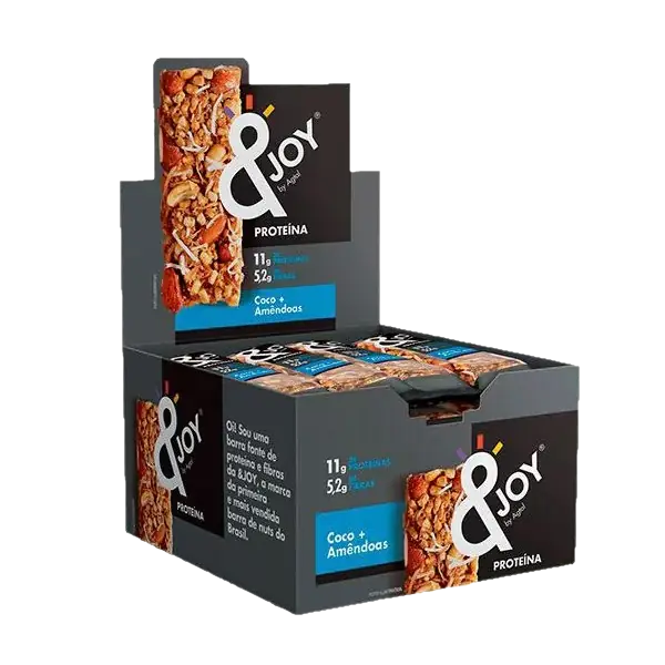 PROTEIN NUTS &JOY AGTAL - 12 x 35g COCO E AMÊNDOAS