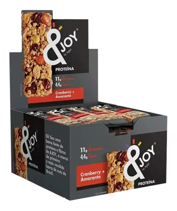 PROTEIN NUTS &JOY AGTAL - 12 x 35g CRANBERRY E AMARANTO