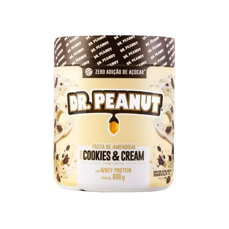 Pasta de Amendoim 600g Dr. Peanut - Cookies & Cream