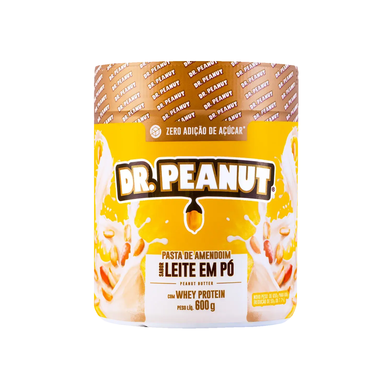 Pasta de Amendoim 600g Dr. Peanut - Leite em pó
