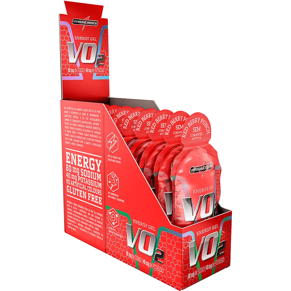 Carbo Gel VO2 10x30g Frutas Vermelhas