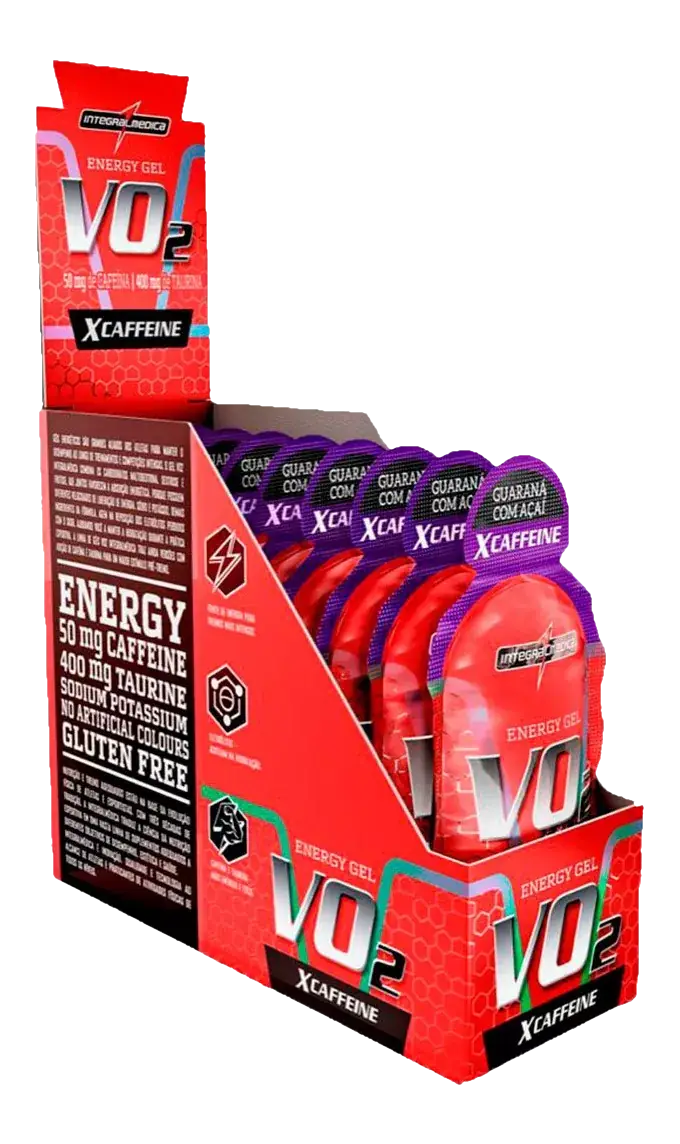 Carbo Gel VO2 X Caffeine 10x30g Guaraná com Açaí