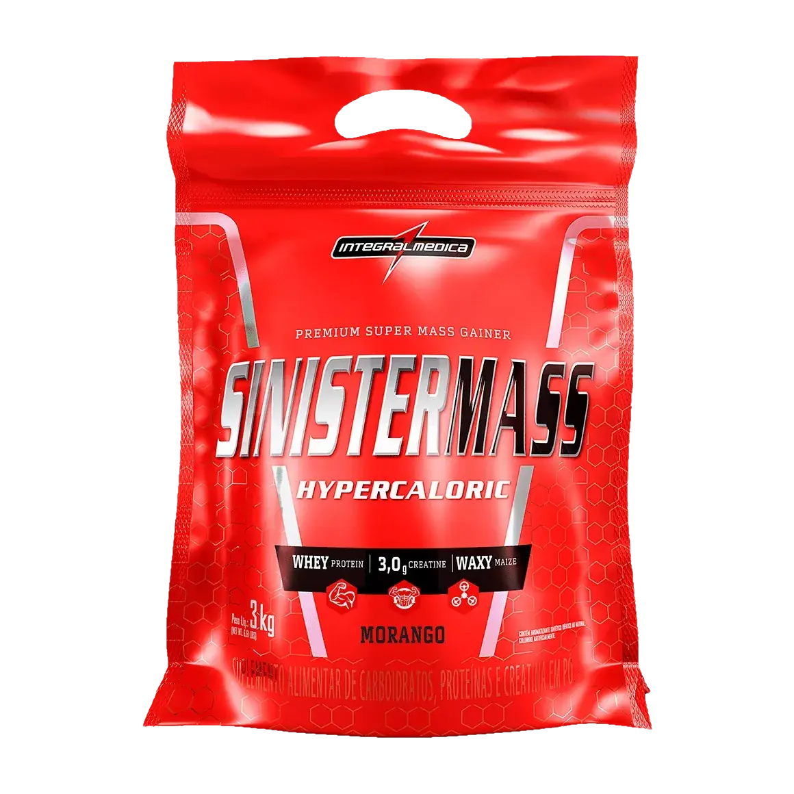 Hipercalórico Sinister Mass 3kg Morango