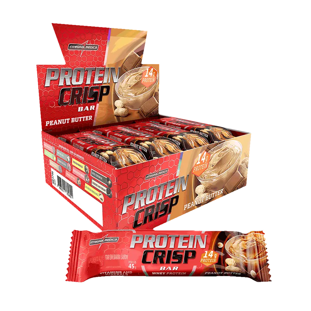 Protein Crisp Bar 12x45g Amendoim