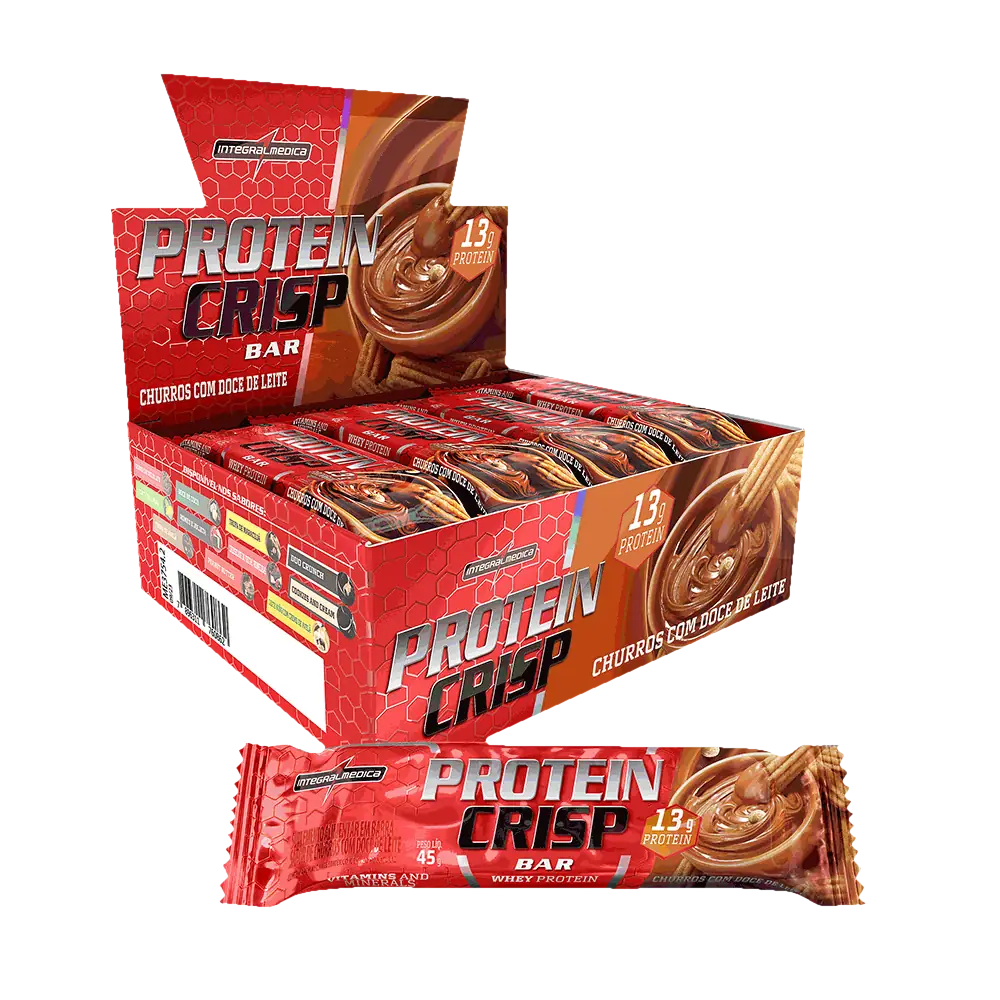 Protein Crisp Bar 12x45g Churros com Doce de Leite