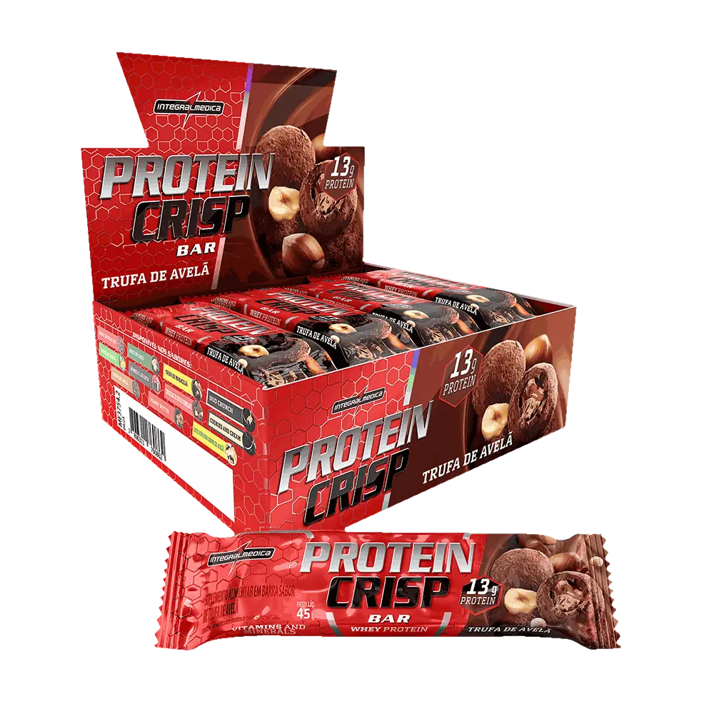 Protein Crisp Bar 12x45g Trufa de Avelã