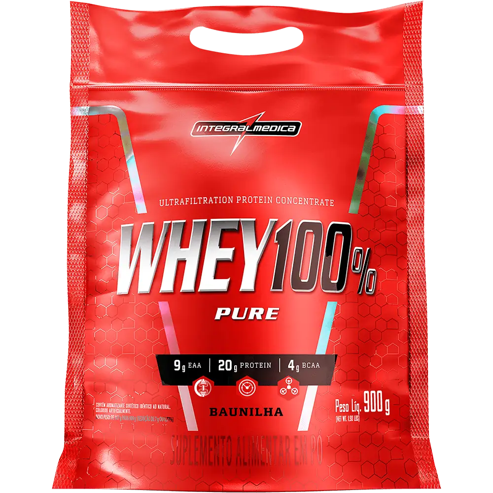 Whey Concentrado 100% Pure REFIL 907g Baunilha