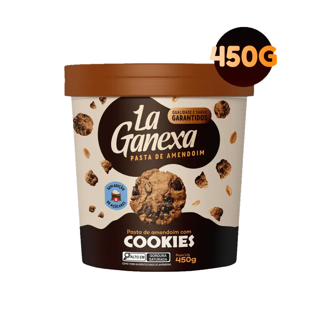 La Ganexa Pasta de Amendoim 450g Cookies & Cream