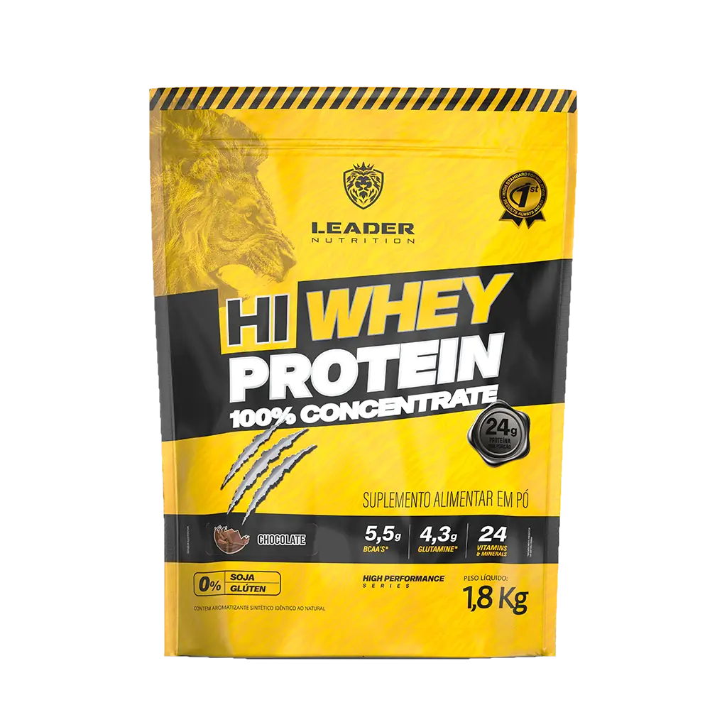 HI WHEY PROTEIN CONCENTRATE 100% POUCH 1,8 Kg - Chocolate
