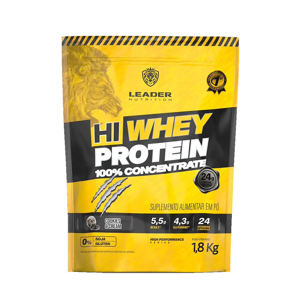 HI WHEY PROTEIN CONCENTRATE 100% POUCH 1,8 Kg - Cookies e Cream