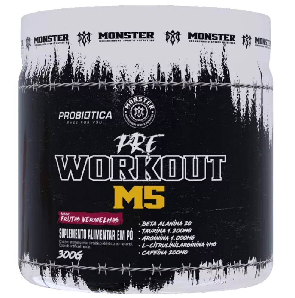 Monster Pré Treino Frutas Vermelhas