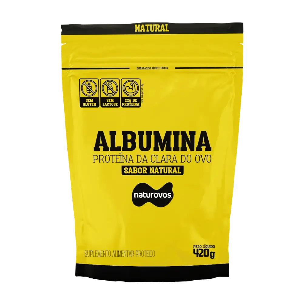 NATUROVOS ALBUMINA SABOR NATURAL 420G