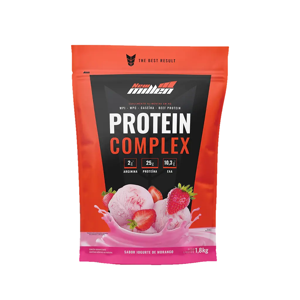 PROTEIN COMPLEX STAND POUCHE 1,8 Kg IOGURTE DE MORANGO