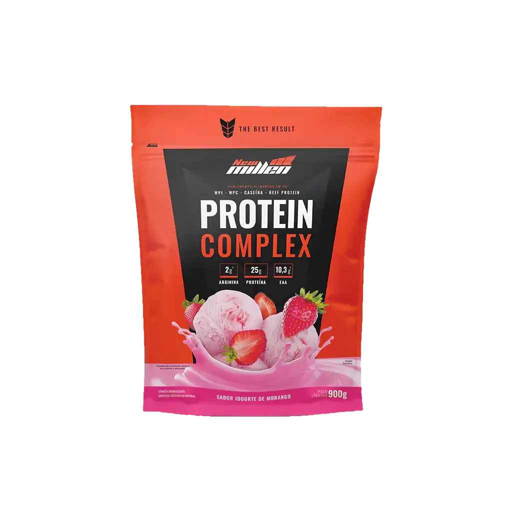 PROTEIN COMPLEX STAND POUCHE 900g IOGURTE DE MORANGO