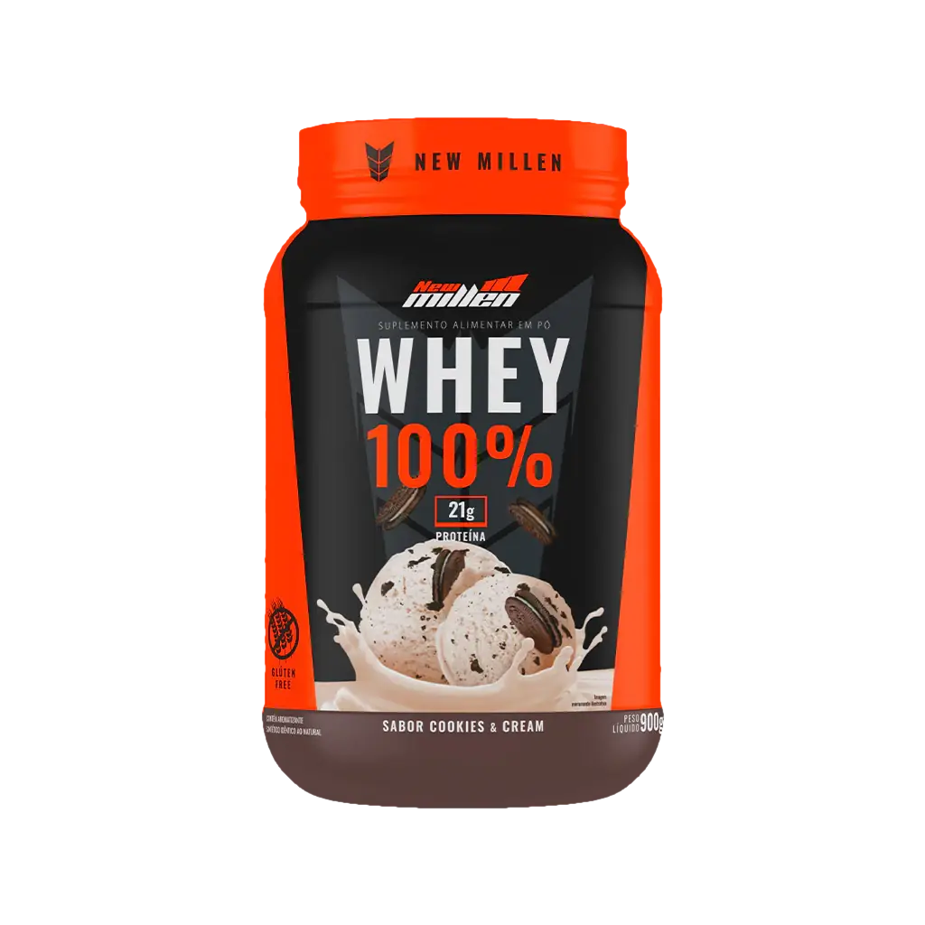 WHEY 100% CONCENTRADO 900G - COOKIES - POTE