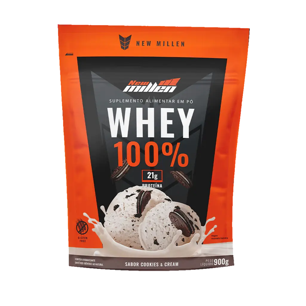 WHEY 100% CONCENTRADO 900G - COOKIES - REFIL