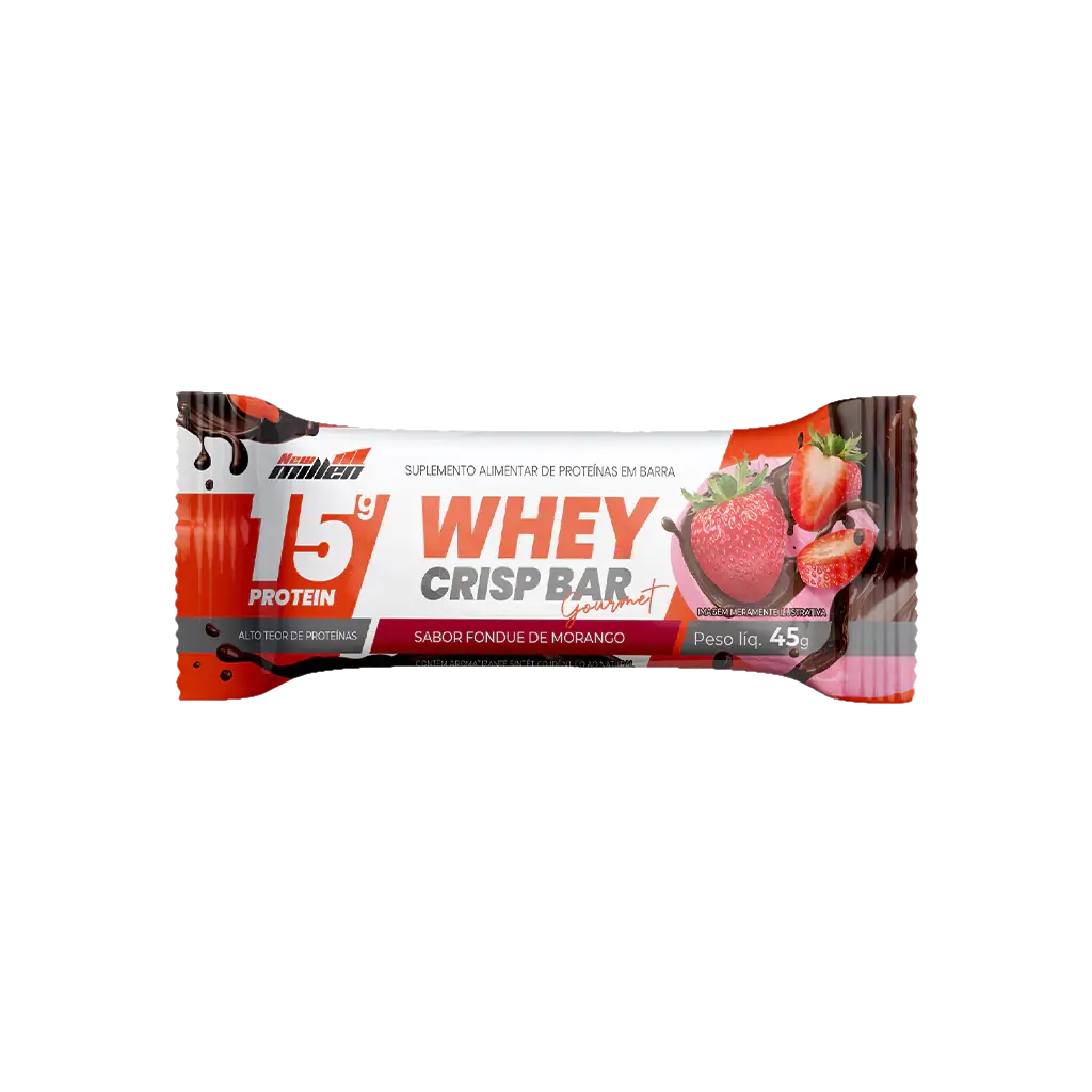 WHEY CRISP BAR GOURMET 12x45g - FOUNDUE DE MORANG