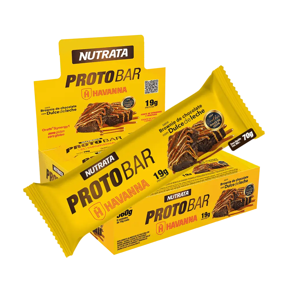 PROTOBAR BROWNIE CHOCOLATE HAVANNA 8 x 70G