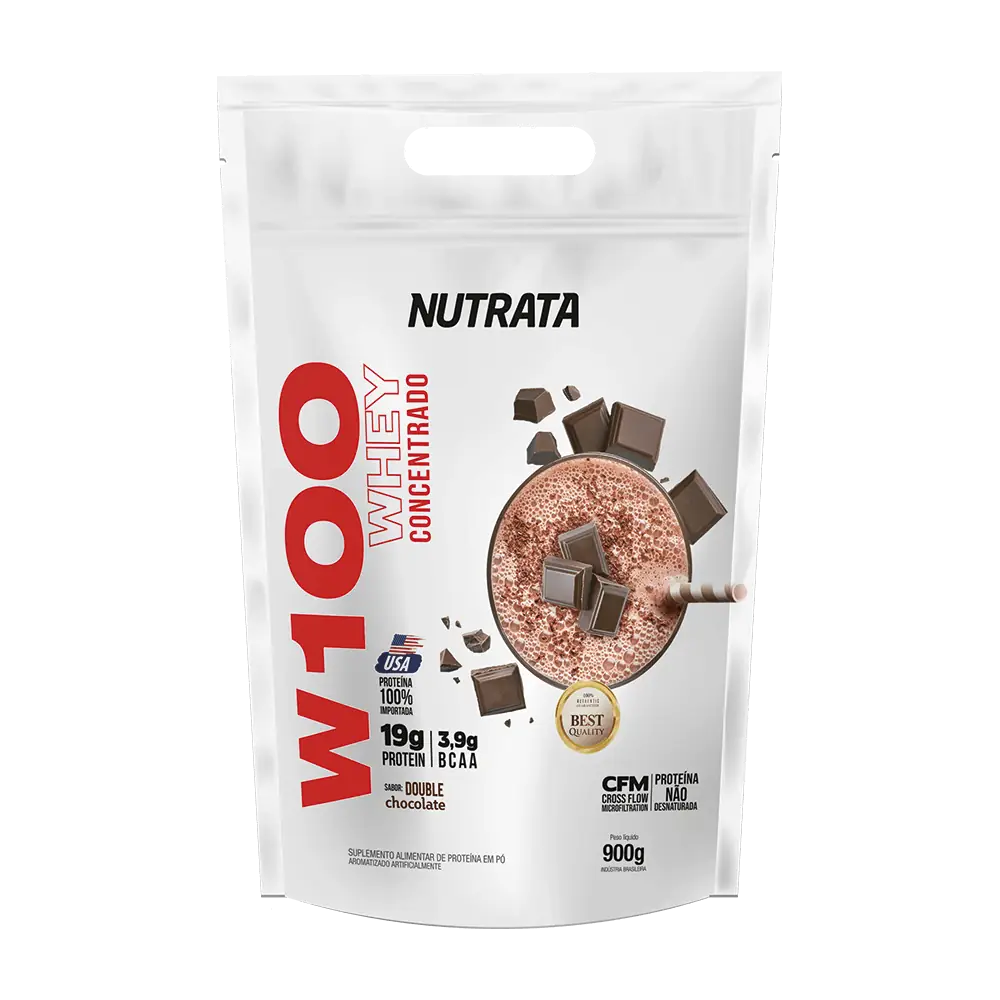WHEY 100% CONCENTRADO W100 900G REFIL - CHOCOLATE