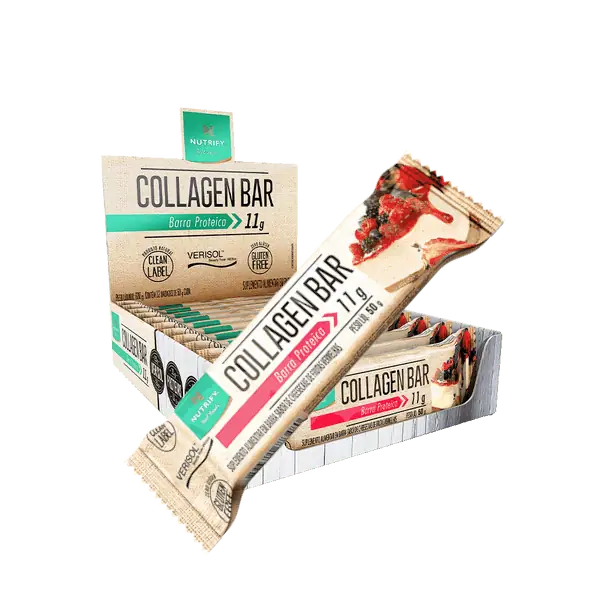 COLLAGEN BAR CHEESECAKE FRUTAS VERMELHAS 10x50g