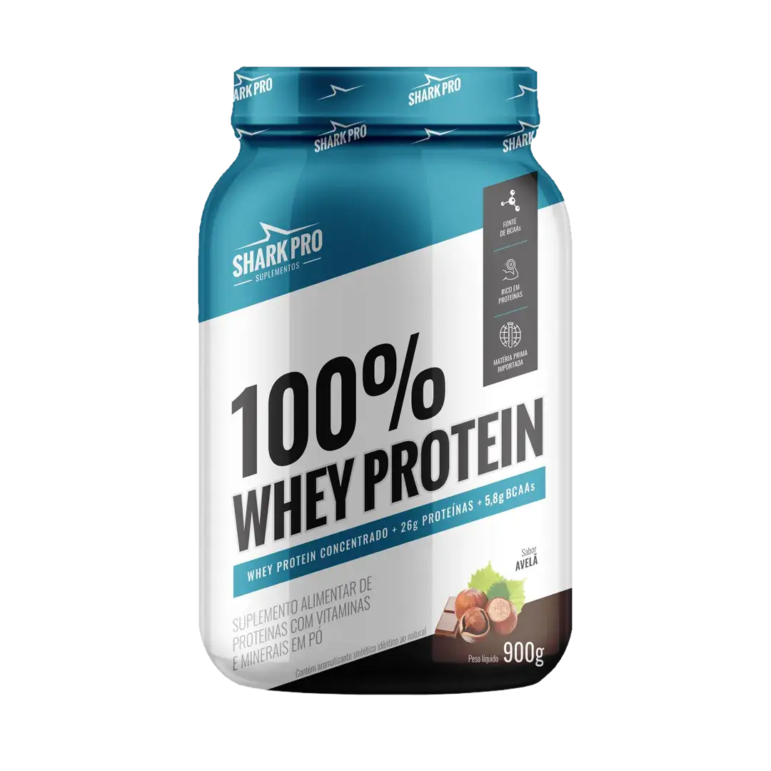 SHARK Whey Concentrado POTE 900g - Avelã