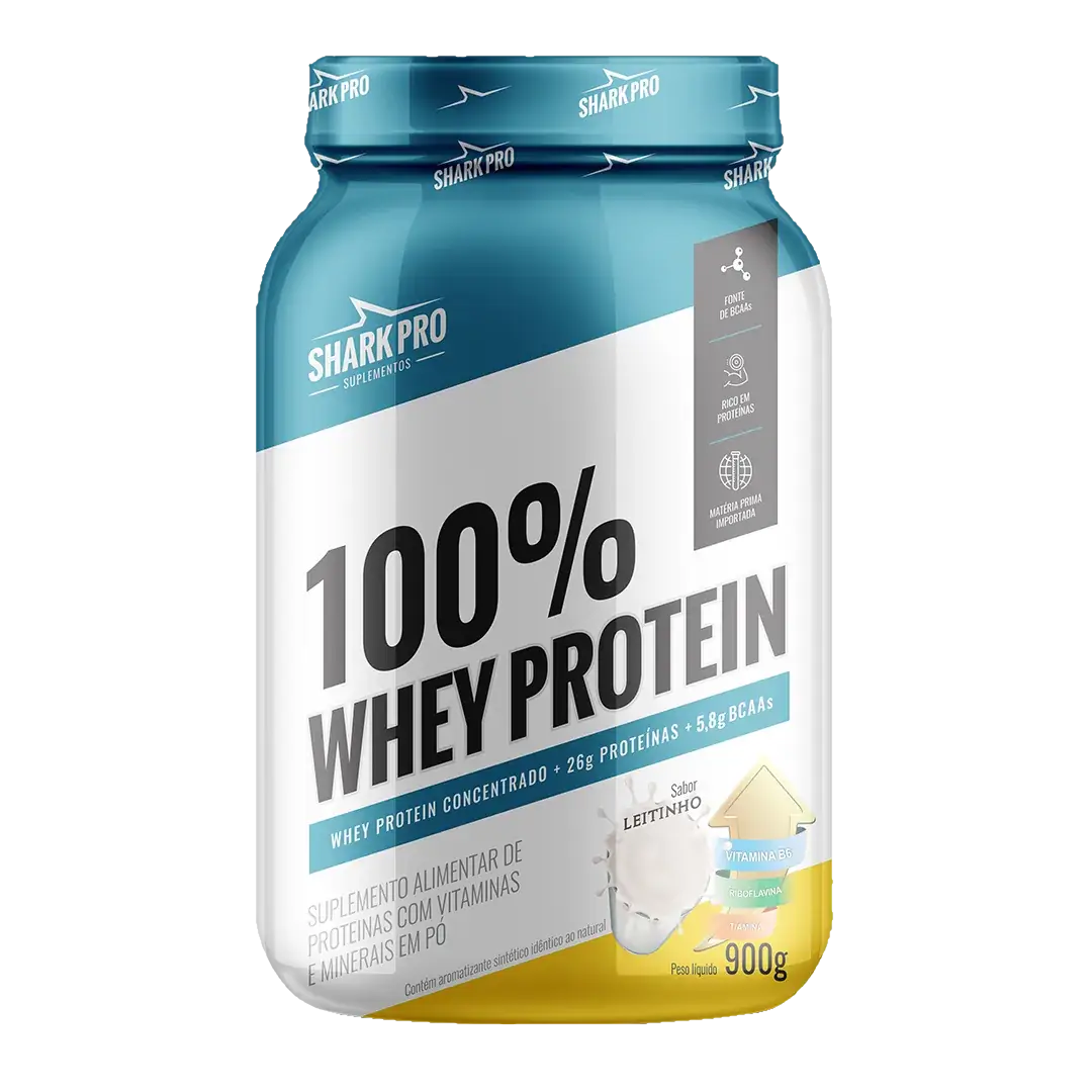 SHARK Whey Concentrado POTE 900g - Leitinho