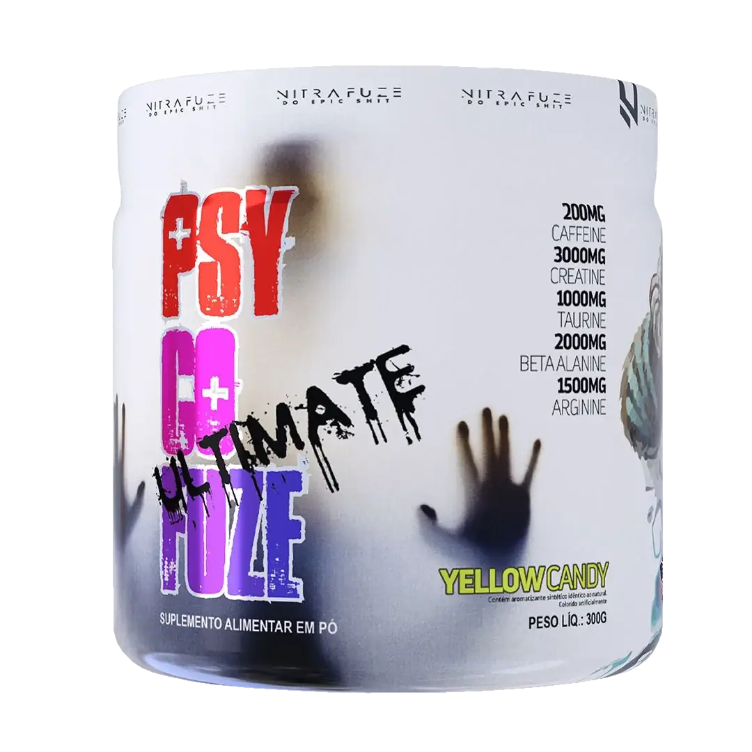 PRÉ TREINO PSYCOFUZE ULTIMATE YELLOW CANDY 300G