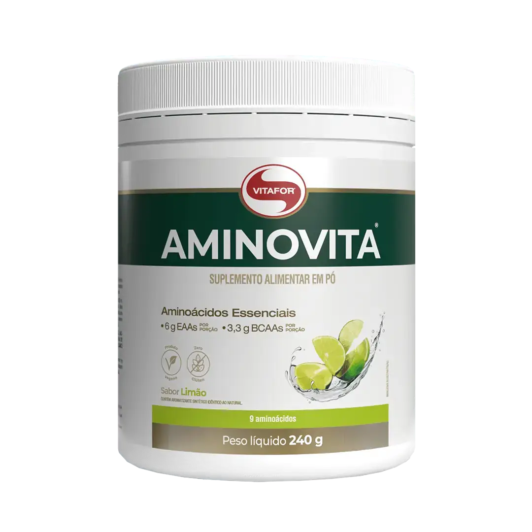 AMINOVITA 240G LIMÃO - AMINOACIDOS ESSENCIAIS