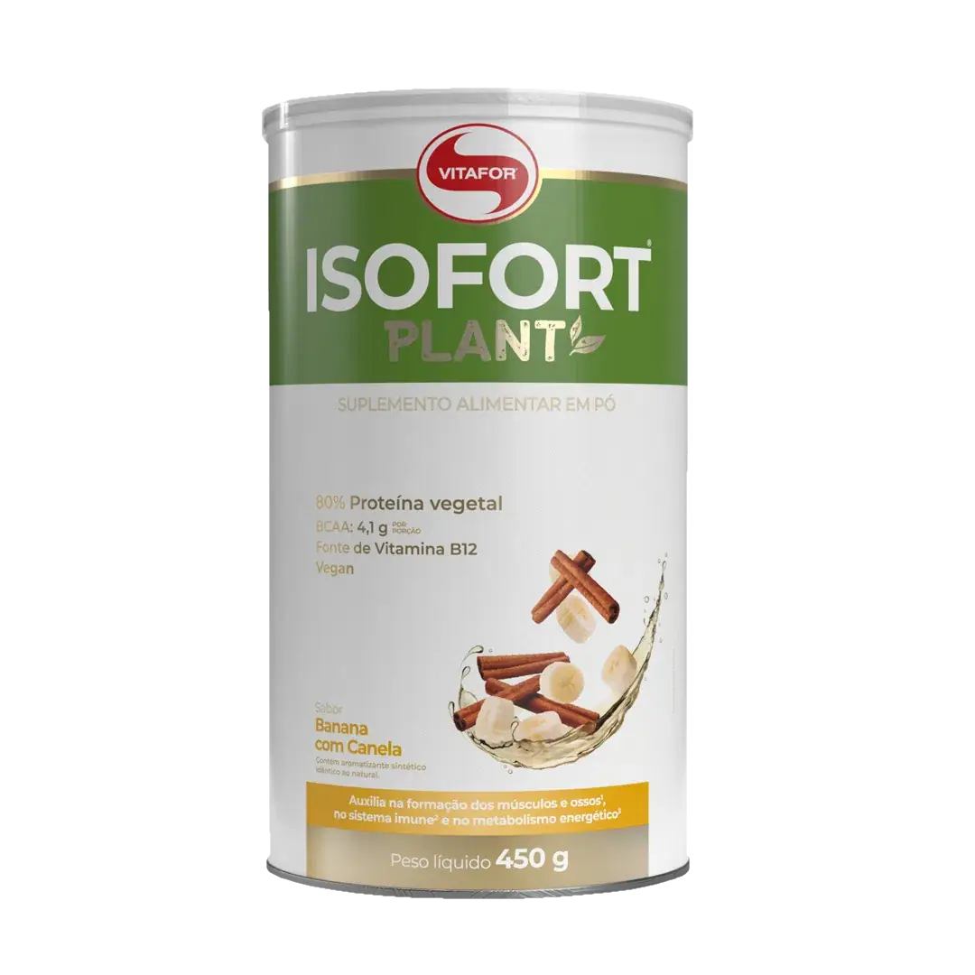 ISOFORT PLANT POTE 450G BANANA COM CANELA