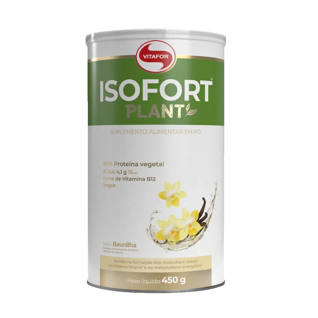 ISOFORT PLANT POTE 450G BAUNILHA