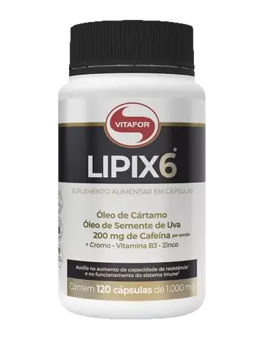 LIPIX6 OLEO DE CARTAMO OLEO DE UVA CAFEINA 120 cps