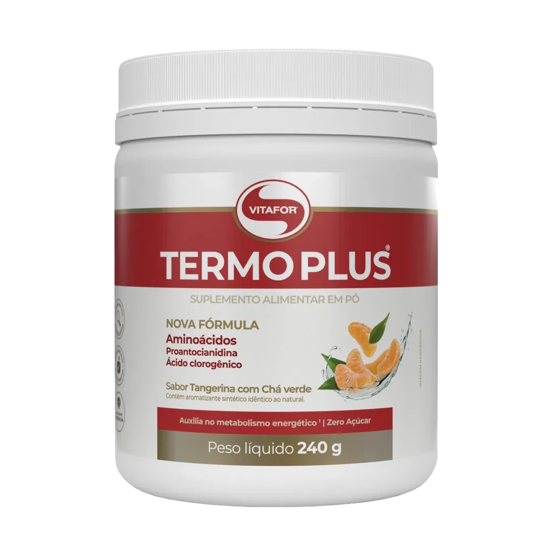 TERMO PLUS 240G TANGERINA COM CHA VERDE