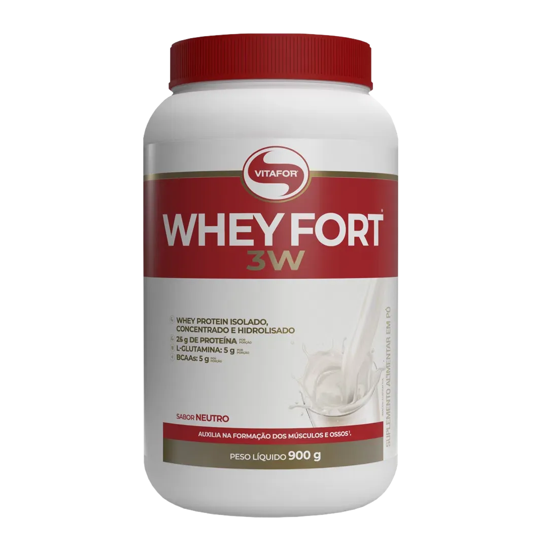 WHEY FORT 3W 900g NEUTRO