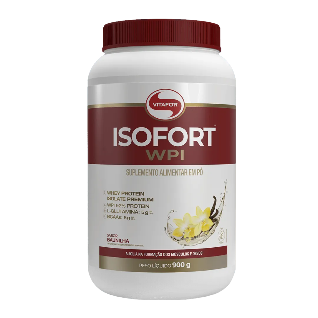WHEY ISOLADO ISOFORT 900G BAUNILHA