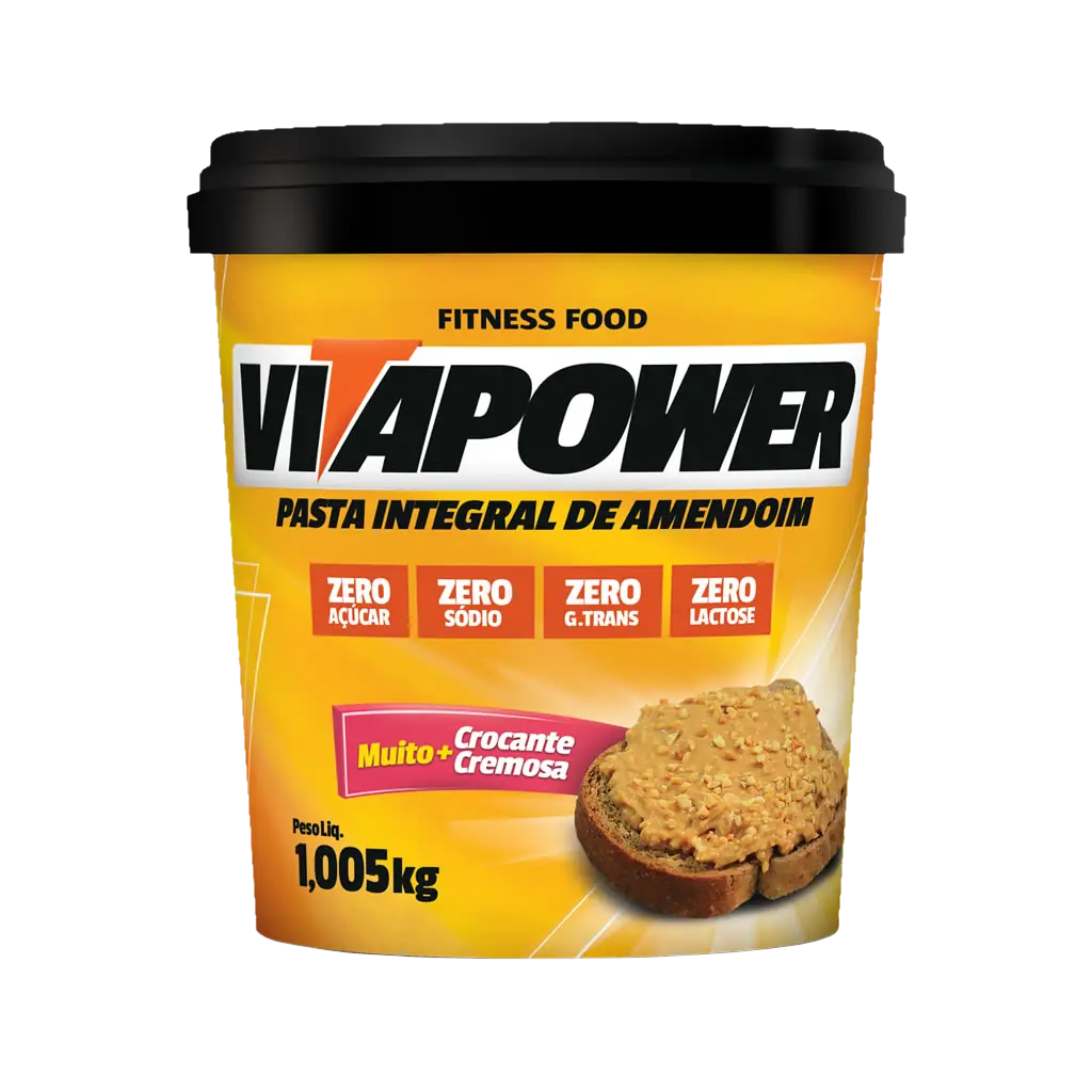 VitaPower Pasta de Amendoim - 1,005kg Crocante